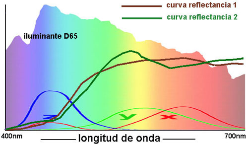 metamería con luz D65